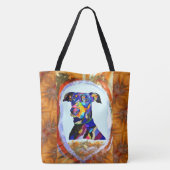 269 - Doberman Liefde Canvas tas (Achterkant)