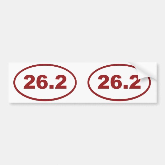 26,2 BUMPERSTICKER (Voorkant)