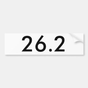 26,2 Bumpersticker