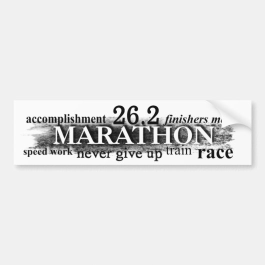 26.2 bumpersticker van Vetro-juwelen en -Design (Voorkant)