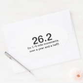 26.2, een beetje tegelijk ovale sticker (Envelop)