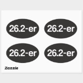 26.2-er of marathoner - Stickers voor marathonlope (Vel)