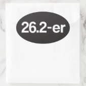 26.2-er of marathoner - Stickers voor marathonlope (Tas)