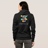 26.2 Geef nooit de Raglan Zip Hoodie van vrouwen o (Achterkant volledig)