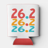 26.2 Gepersonaliseerde Marathon Runner thema kleur Blikjeskoeler (Achterkant)