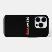 26.2 in training artistieke marathon hardlopen iPhone hoesje (Achterkant horizontaal)