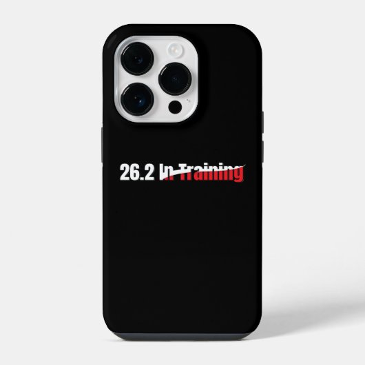 26.2 in training artistieke marathon hardlopen iPhone hoesje (Achterkant)