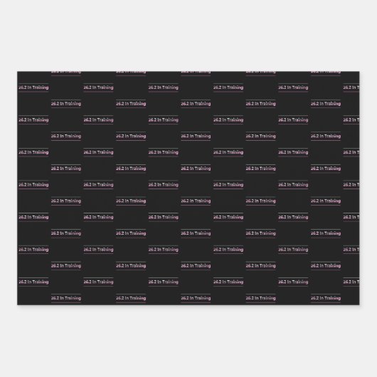 26.2 in Training Marathon Hardlopen Typografie Inpakpapier Vel (Voorkant 2)