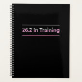 26.2 in Training Marathon Hardlopen Typografie Planner (Voorkant)