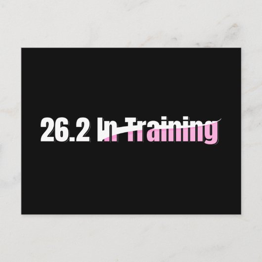 26.2 in training - Meisjes Marathon Hardlopen Briefkaart (Voorkant)
