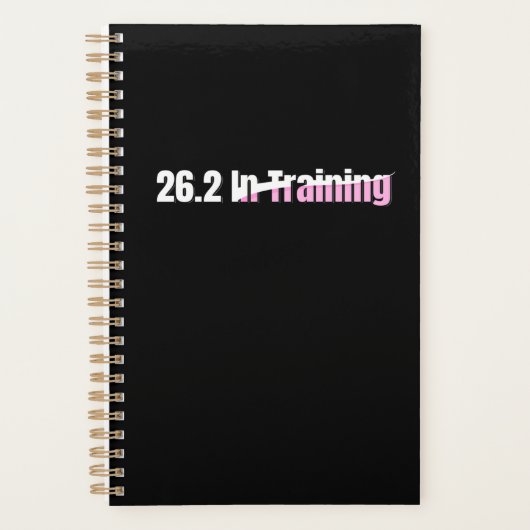 26.2 in training - Meisjes Marathon Hardlopen Planner (Voorkant)