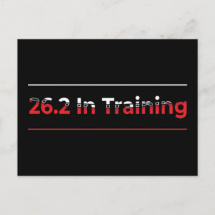 26.2 in Training Volledige Marathon Race - Hardlop Briefkaart