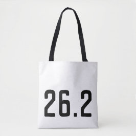 26.2 Marathon canvas tas