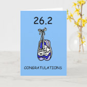 26.2 Marathon feliciteert hem Kaart (Gele Bloem)