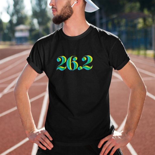 26.2 Marathon Hardlopen Bold Mannen T-shirt