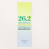 26.2 Marathon Loopafstand Groen Vetgedrukte tekst Yogamat (Voorkant)