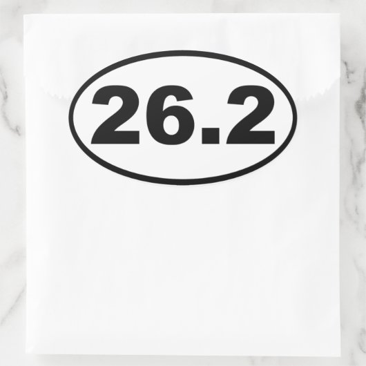 26.2 Marathon Ovale Sticker (Tas)