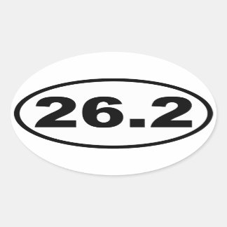 26.2 Marathon Ovale Sticker