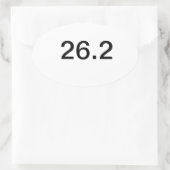 26.2 Marathon Ovale Sticker (Tas)