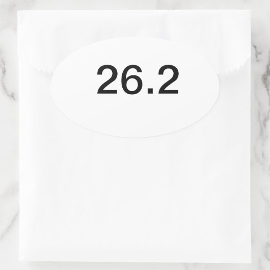26.2 Marathon Ovale Sticker (Tas)