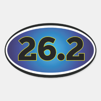 26.2 Marathon Ovale Sticker