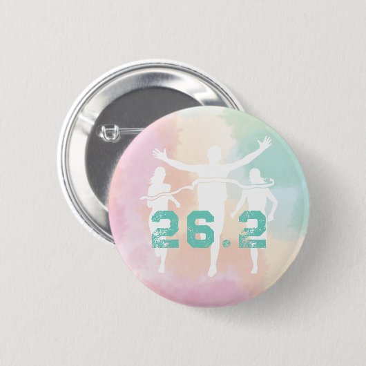 26.2 Marathon Runner cadeau Ronde Button 5,7 Cm (Voorkant /achterkant)