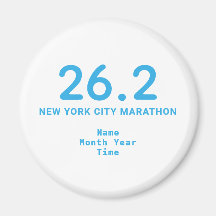 26.2 Marathon Runner Personalized Blue