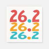 26.2 Marathon Runner thema kleurrijk Servet (Voorkant)