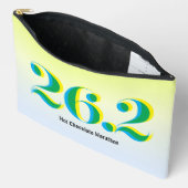 26.2 Marathon Running Bold Blauw Geel Tekst Etui (Open)