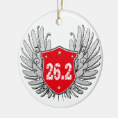 26.2 Marathon Shield Keramisch Ornament (Links)
