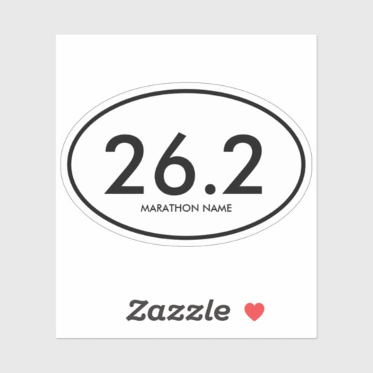 26,2 Marathon Sticker (Vel)