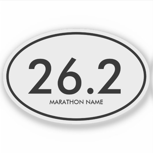 26,2 Marathon Sticker (Voorkant)