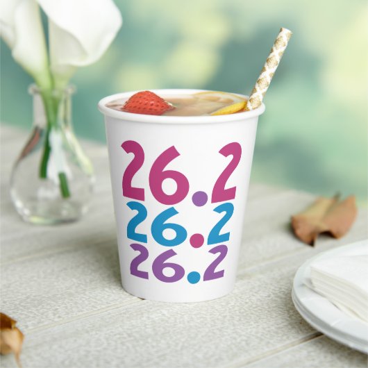 26.2 marathoner - marathon Runner Papieren Bekers (Insitu)
