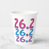26.2 marathoner - marathon Runner Papieren Bekers (Voorkant)