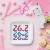 26.2 marathoner - marathon Runner Papieren Bordje (Feest)