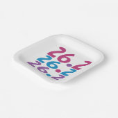 26.2 marathoner - marathon Runner Papieren Bordje (Gebogen)