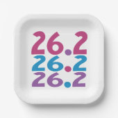 26.2 marathoner - marathon Runner Papieren Bordje (Voorkant)