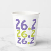 26.2 Marathonloper Papieren Bekers (Achterkant)