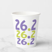 26.2 Marathonloper Papieren Bekers (Voorkant)