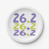 26.2 Marathonloper thema Papieren bord (Voorkant)