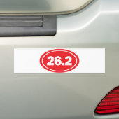 26.2 marathonsticker bumpersticker (Op auto)