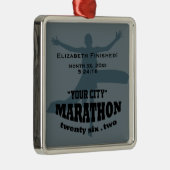 26.2 Marathonversiering Metalen Ornament (Rechts)