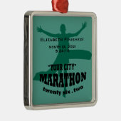 26.2 Marathonversiering Metalen Ornament (Rechts)