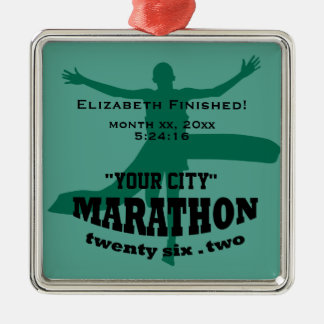 26.2 Marathonversiering Metalen Ornament