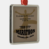 26.2 Marathonversiering Metalen Ornament (Rechts)