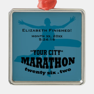 26.2 Marathonversiering Metalen Ornament