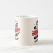 26.2 mijl marathon lopen koffiemok (Center)