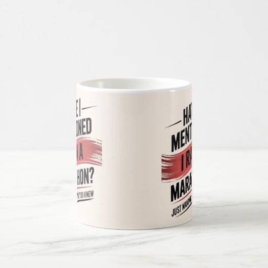 26.2 mijl marathon lopen koffiemok (Center)