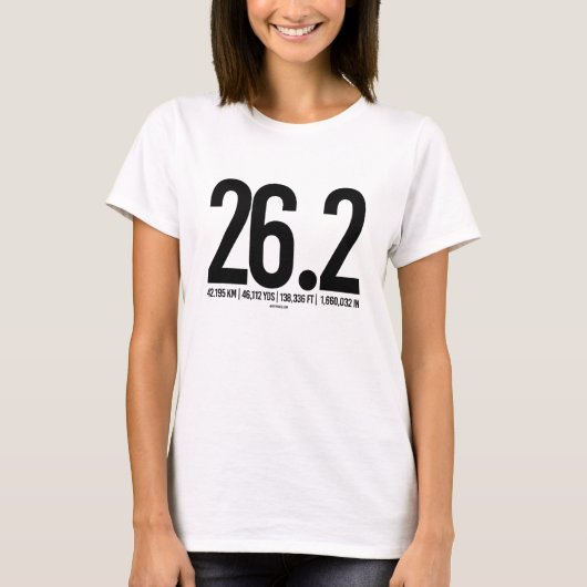 26-2 Mijlconversie - .png T-shirt (Voorkant)