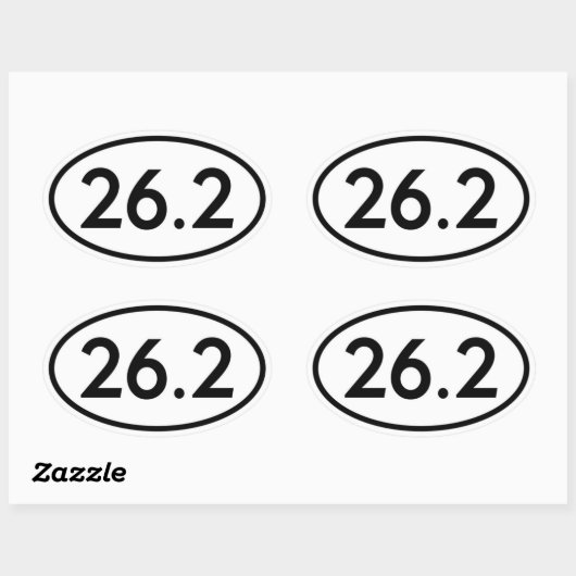 26.2 Ovale Sticker (Vel)